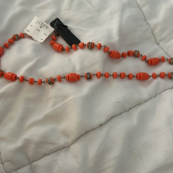 J crew orange beaded necklace - Picture 2 of 2